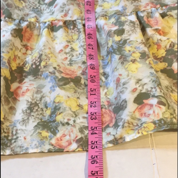 DANIELLE BERNSTEIN  1X  Long FULL Floral SUMMER DRESS EMPIRE⚜️WAIST NWOT - Picture 8 of 16